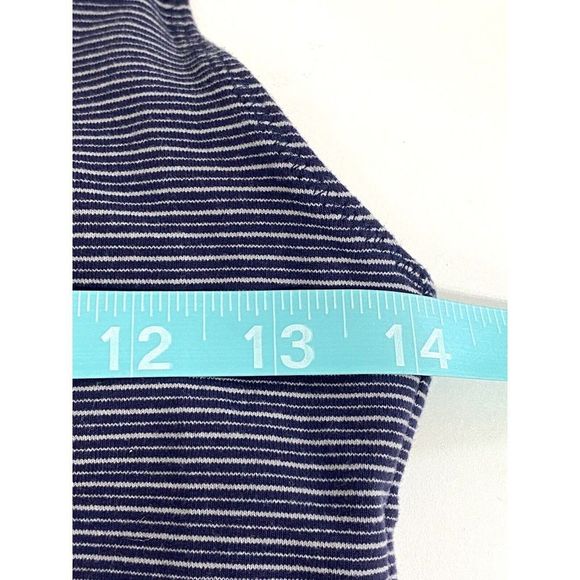 Outdoor Voices Womens‎ Size Small Move Free Tank Top Striped Navy Gray Racerback - Picture 7 of 8